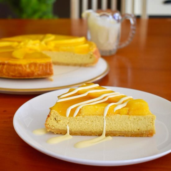 Baked Mango Cheesecake