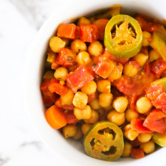 Spicy Vegan Chickpea Curry