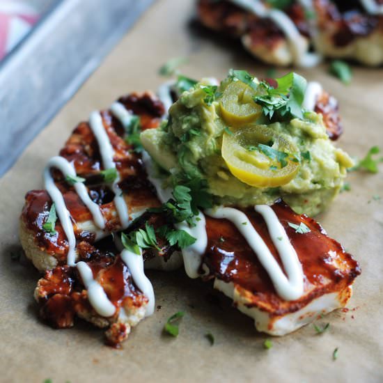 Loaded BBQ Ranch Cauliflower Steaks