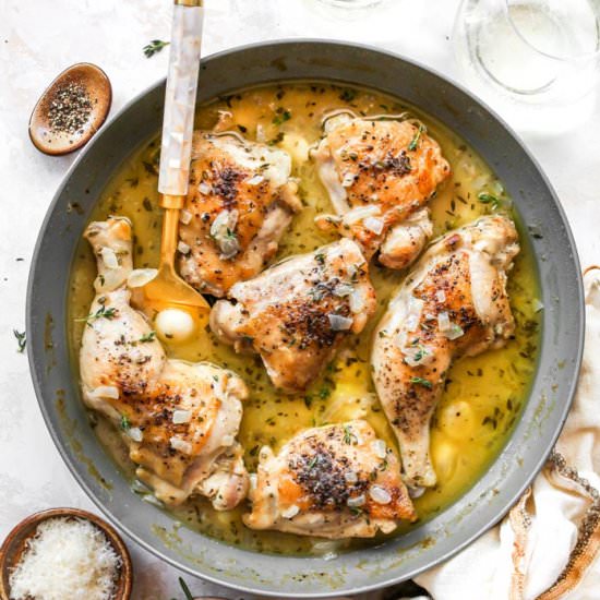 Wine Braised Garlic Chicken