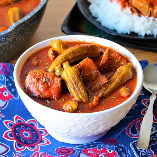Egyptian Beef & Okra Stew