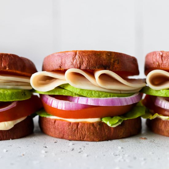 Whole30 Sweet Potato Sandwiches