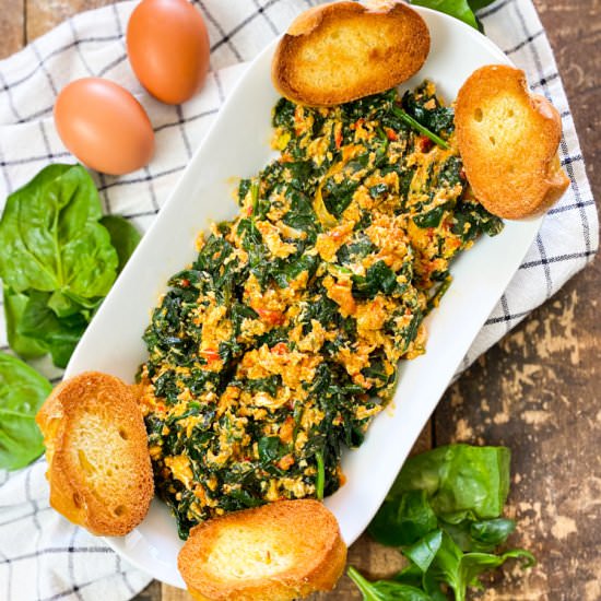 Spanish Eggs & Spinach