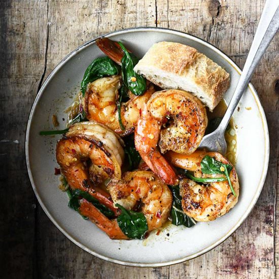 Garlic Butter Sautéed Shrimp