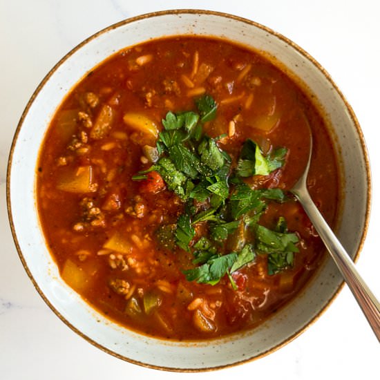 Stuffed Pepper Soup