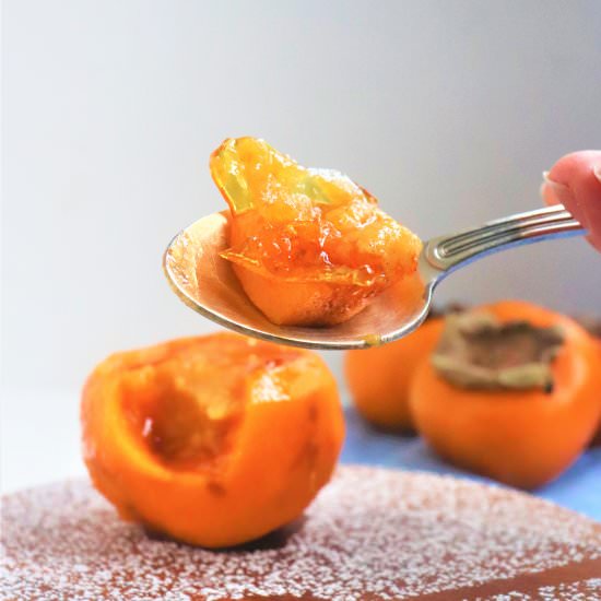 Persimmon Creme Brulee