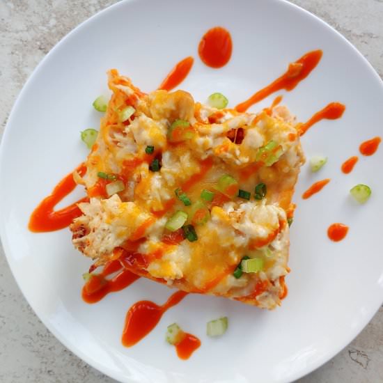 Buffalo Chicken Enchilada Casserole