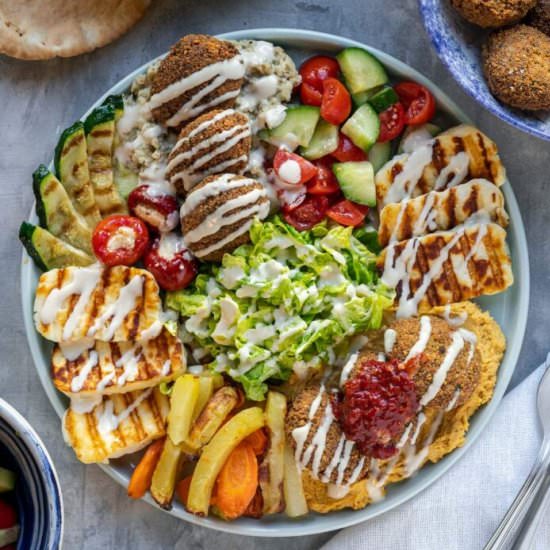 Falafel Mezze Platter