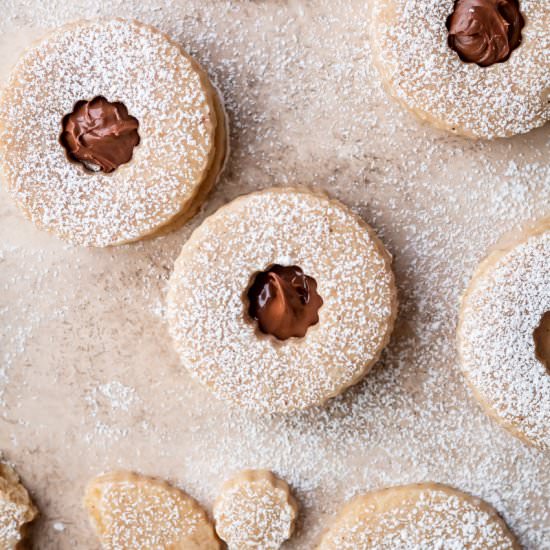 Chai Shortbread Cookies Sandwiches