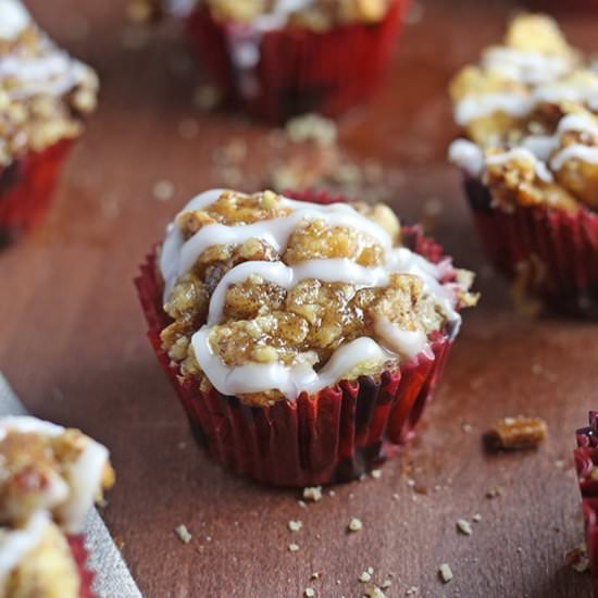 Cinnamon Roll Bread Pudding Cupcake