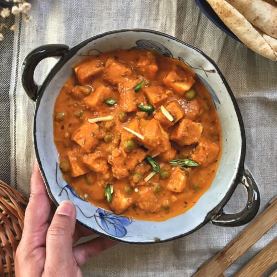 Matar Paneer Peas and Paneer Curry
