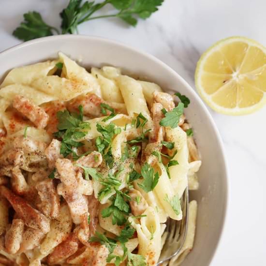 chicken alfredo penne recipe