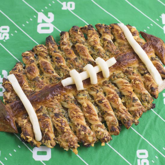 Spinach Dip Puff Pastry Football