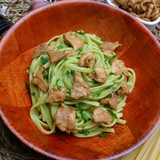 Pasta Wild Mushrooms Avocado Pesto