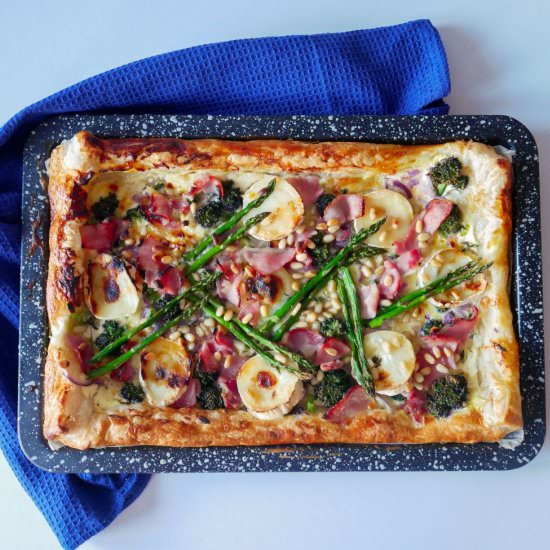 Bacon and Asparagus Tart