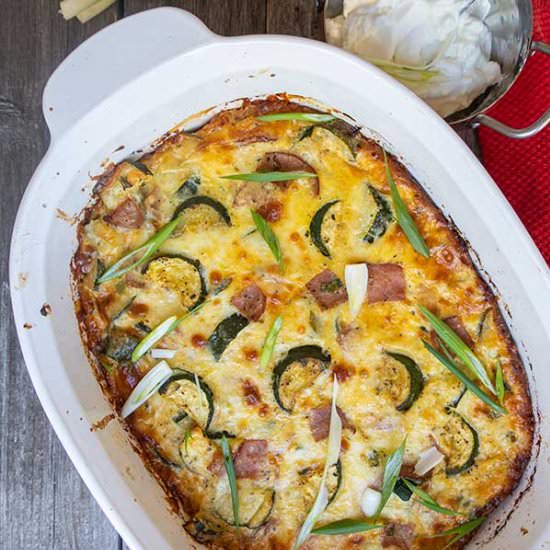 Zucchini And Ham Cheese Casserole