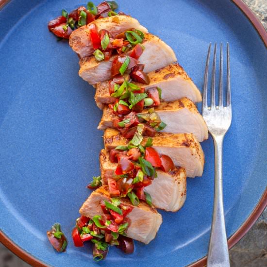 Pork Chops with Pico de Gallo