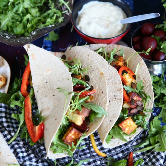 Halloumi Wraps