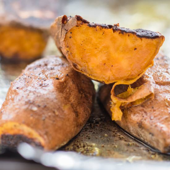 sweet and spicy roast sweet potato