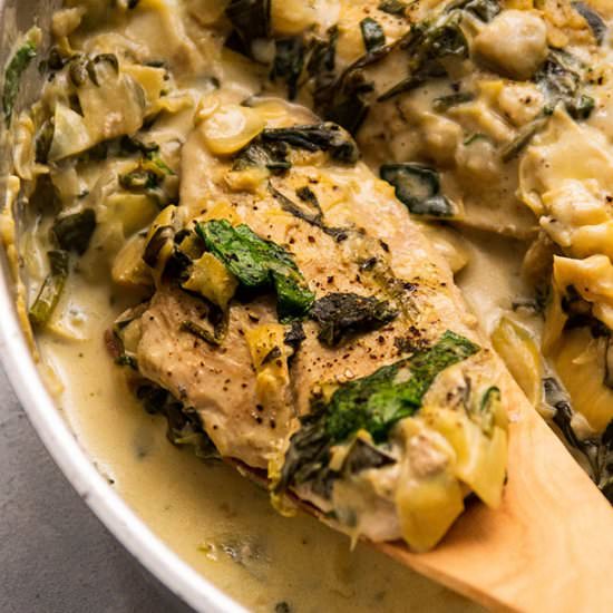 Spinach Artichoke Chicken