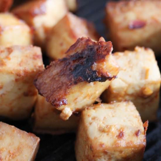 Crispy Baked Spicy Tofu