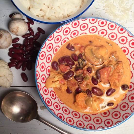 Deliciously healthy red bean curry