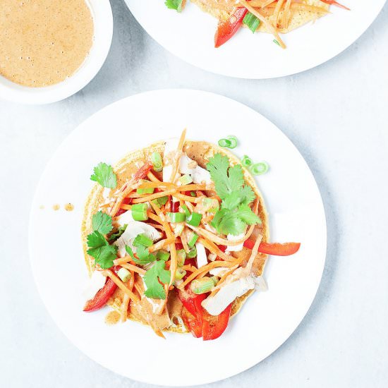 Thai-Inspired Socca Pizza