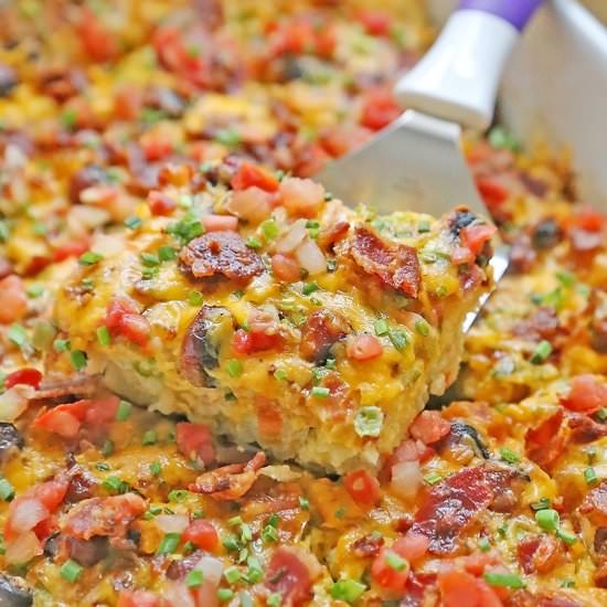 Bacon + Eggs Tater Tot