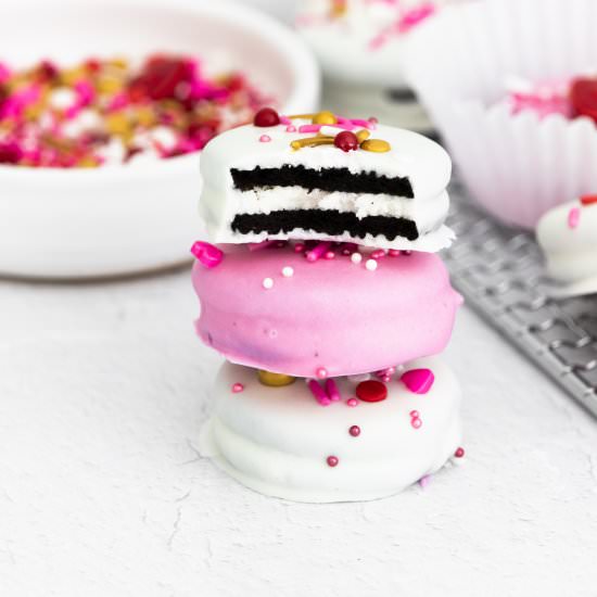 Valentines Dipped Oreos
