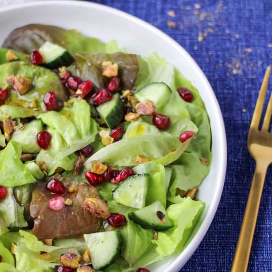 Butter Lettuce w/Pomegranate Salad