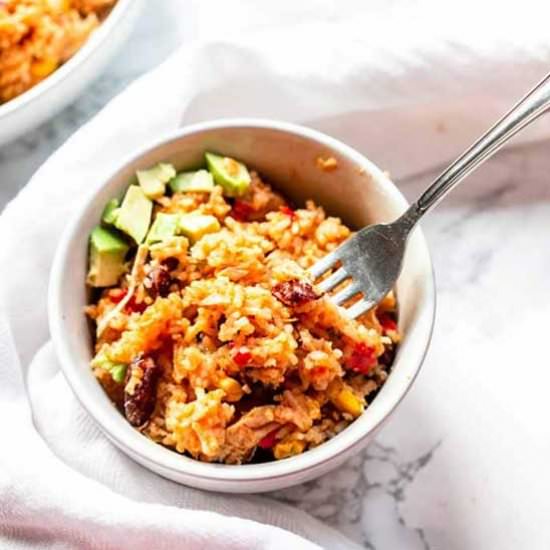 Chicken taco bowl