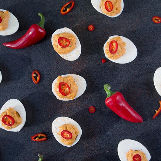 Jalapeno Deviled Eggs