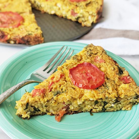 Vegan Baked Chickpea Flour Frittata