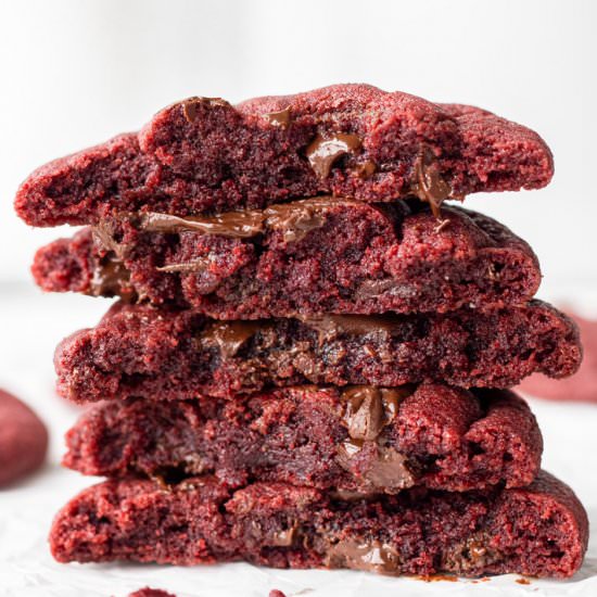 Vegan Red Velvet Cookies