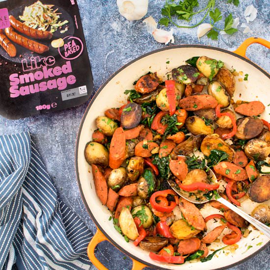 Sausage and Potato Casserole -vegan