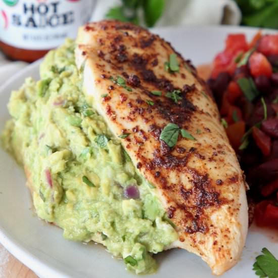 Guacamole Stuffed Chicken