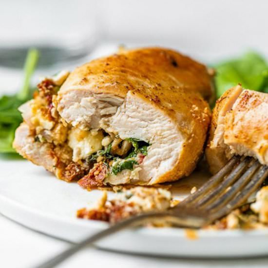 Spinach Stuffed Chicken Breasts