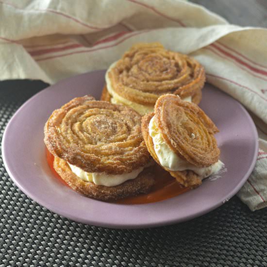 Churro Ice Cream Sandwich