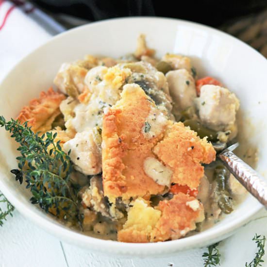Keto Chicken Pot Pie Casserole