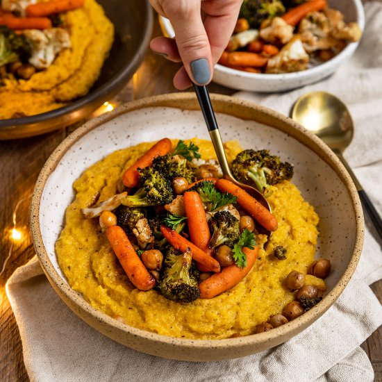 Polenta with Balsamic Veggies