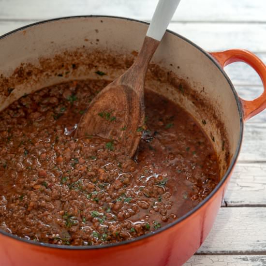 Ragu Bolognese Sauce
