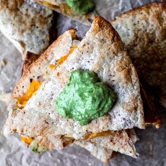 White Bean Squash Quesadillas