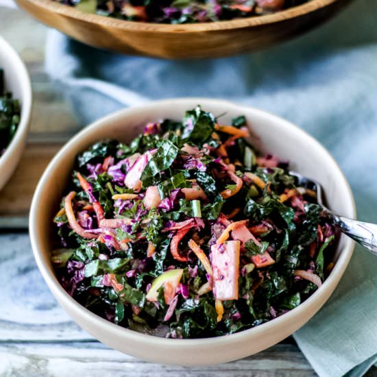 Detox Slaw with Cranberry Dressing