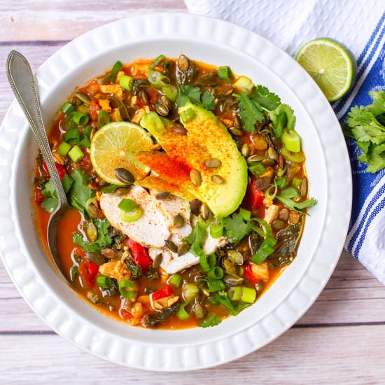 Healthy Chicken Tortilla Soup