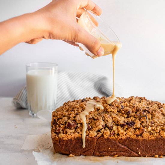 Pumpkin Bread With Streusel Topping