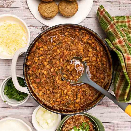 Slow Cooker Chili (or Dutch Oven)