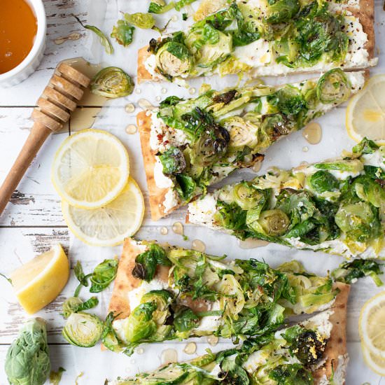 Lemony Brussels Sprouts Flatbread
