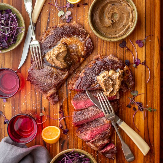Ribeye with Compound Butter