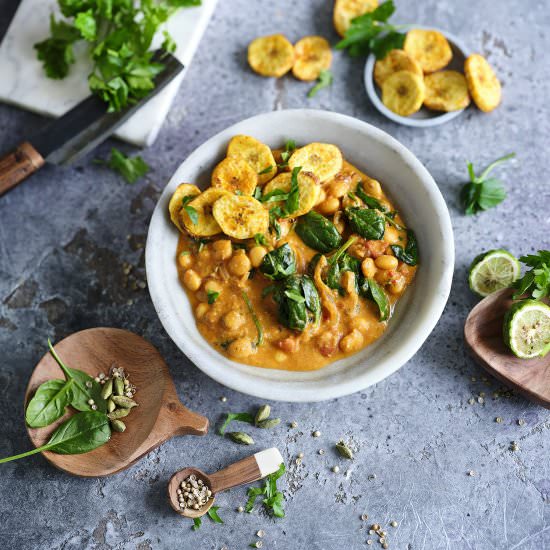 BANANA-LUPINE CURRY (VEGAN)