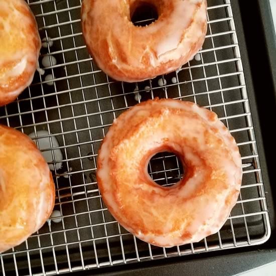 Sour Cream Glazed Donuts